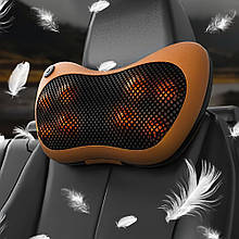 Масажна подушка для шиї та всього тіла Massage Pillow на 4 ролики з інфрачервоним підігрівом