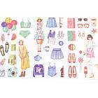 Наклейки Дівчата 6 листів NKL050, фото 3