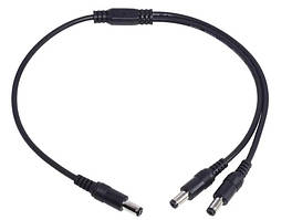 Розгалужувач живлення штекер 5,5/2,1 на 2 штекери 5,5/2,1