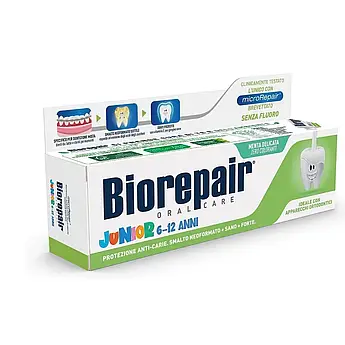 ДИТЯЧА ЗУБНА ПАСТА BIOREPAIR JUNIOR ВІД 7 ДО 14 РОКІВ 75 МЛ