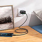 Адаптер мережевий HOCO Fundador four-port charger set N55 |2USB/2Type-C, 20W/3A, PD/QC| чорний, фото 4