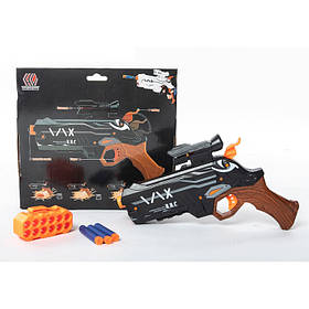 Пістолет приціл, м'які кулі-присоски 6 шт., 2 кольори 8013A