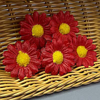 Квітка ромашки маленька 4 см - червона