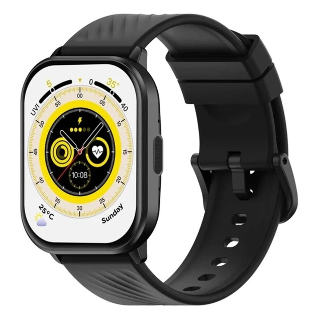 Розумний смарт годинник Zeblaze GTS 3 Smart Watch IP68 голосові дзвінки музика з тонометр і пульсоксиметр для фітнесу спорту Чорни