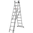 Драбина алюмінієва 3-х секційна LADDER STANDART (3х9 сходинок) (190-9309), фото 3