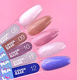 Камуфлююча кольорова база з шимером LunaMoon Cover Base #10 для нігтів, 30 мл., фото 2