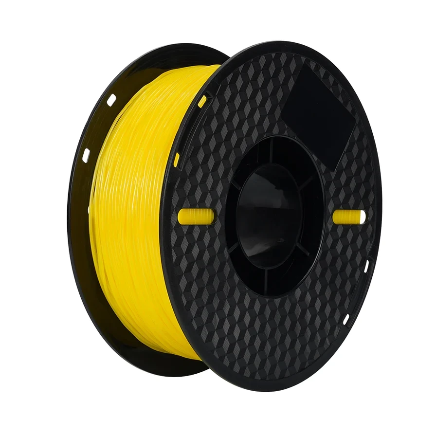 Пластик філамент для 3Д-друку KINGROON TPU Yellow (B01393), Classic Spool, 1.75мм, 1кг, 335м, 210-230°C, Жовтий