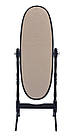 УЦЕНКА Дзеркало підлогове овальне з дерев'яною рамою, обертове (MS-8007-BK), фото 6