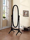 УЦЕНКА Дзеркало підлогове овальне з дерев'яною рамою, обертове (MS-8007-BK), фото 9