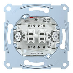 Механізм вимикача 2-клавішного Merten MTN3115-0000