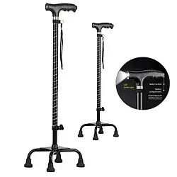 Палиця GC-4 4 регульована за висотою 4- опорна з 4 ніжками з фонариком