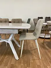 Стіл обідній модерн Лотус LOTUS Tes Mobili, колір білий мармур, фото 2