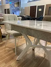 Стіл обідній модерн Лотус LOTUS Tes Mobili, колір білий мармур, фото 4
