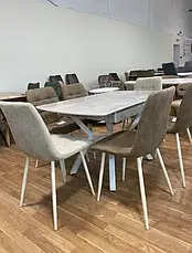 Стіл обідній модерн Лотус LOTUS Tes Mobili, колір білий мармур, фото 5