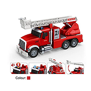 Спецтехніка Пожежна машина (звуки, підсвічування, гумові шини, рухомі елементи, помпова система) 666-18 R, фото 2