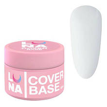 Камуфлююча молочная база LunaMoon Cover Base #4 для нігтів, 30 мл.