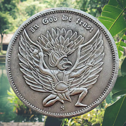 Сувенір монета 1 долар США 1893 гang "Кукулькан ацтеки та Свобода". Hobo Coin American