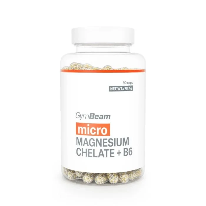 Мікро Магній Хелат + В6 Micro Magnesium chelate + B6 - GymBeam, 90 капсул, фото 1