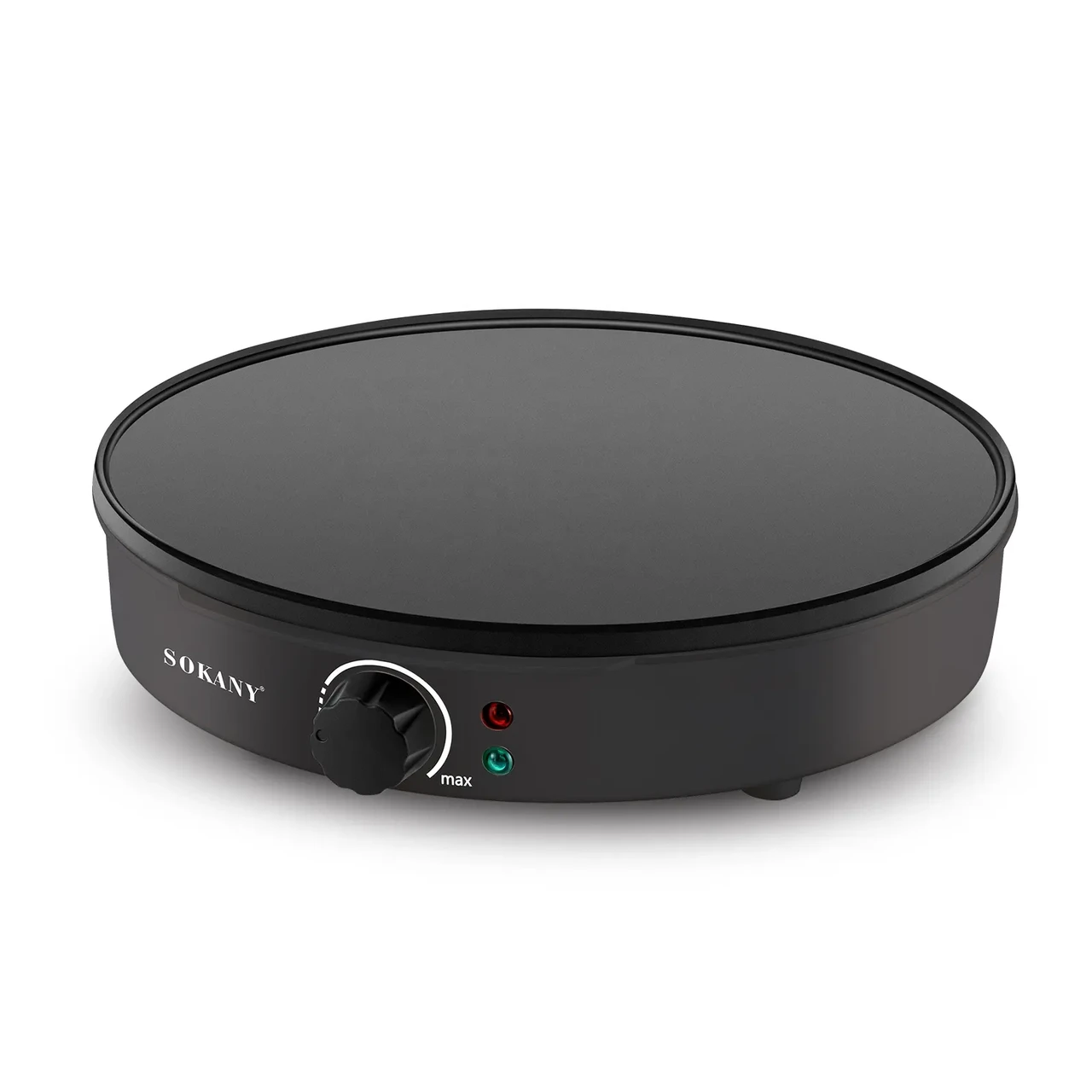 Блинниця електрична 30 см 1000 Вт сковорода для млинців антипригарна Sokany