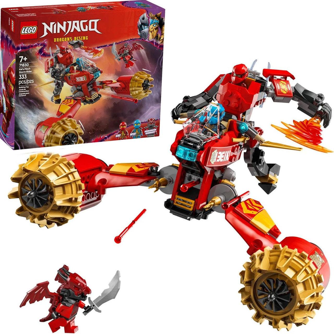 Конструктор Лего Ніндзяго Робот Вершник бурі Кая Lego Ninjago 71830