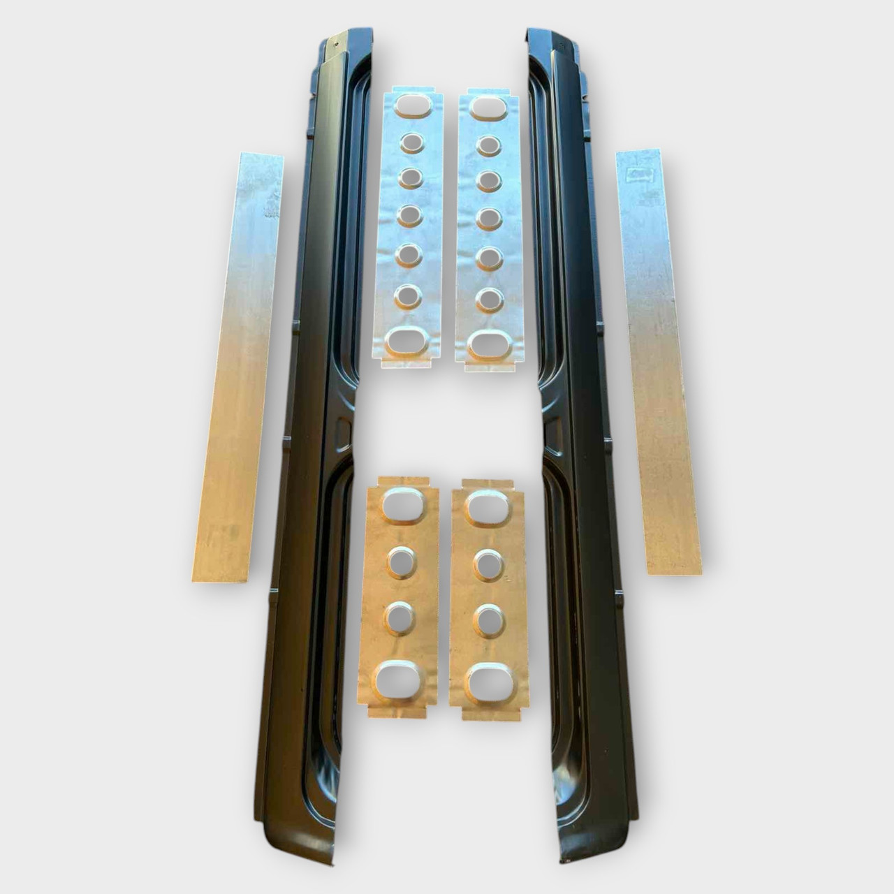 Пороги зовнішні у зборі ВАЗ 2109,21099,2115 вир-во Начало (8 частин), фото 1