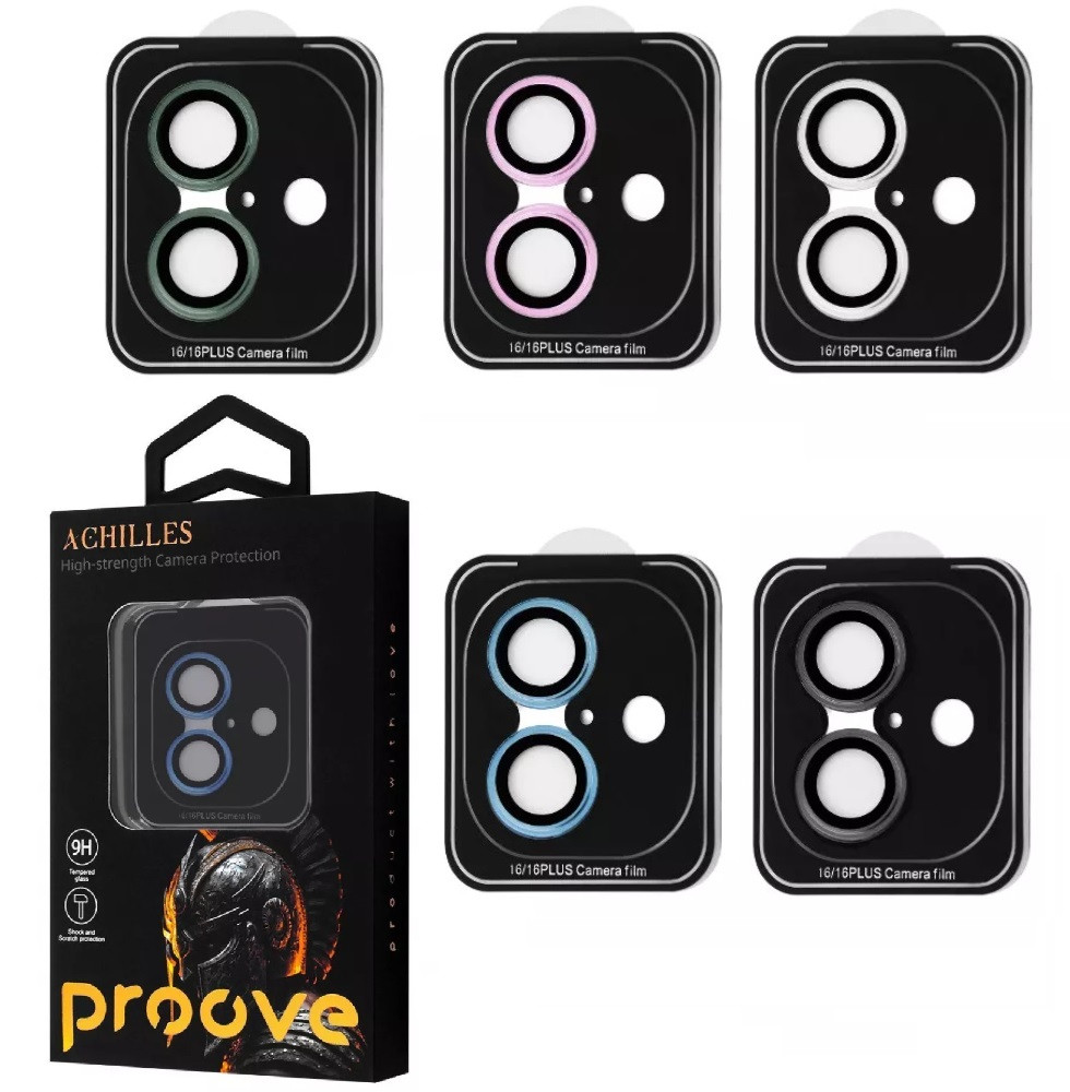 Захисне скло камери Achilles для iPhone 16/ 16 Plus, фото 1