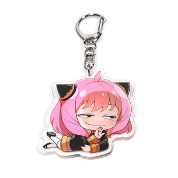 "Аня Форджер (Сім'я шпигуна / Spy family)" брелок акриловий двосторонній з уф-друком