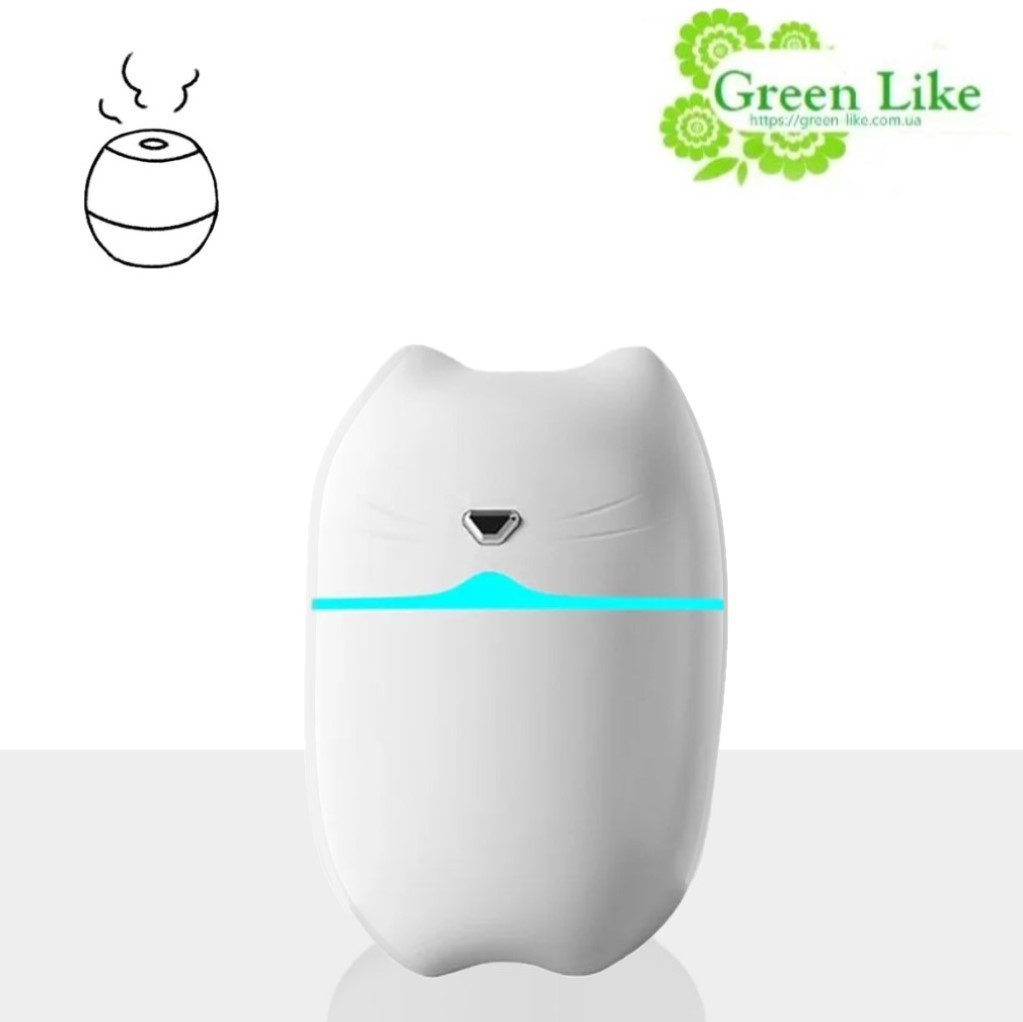 Аромадифузор Humidifier Кіт білий