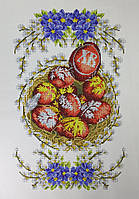 166, схема для вышивки бисером Пасхального рушника