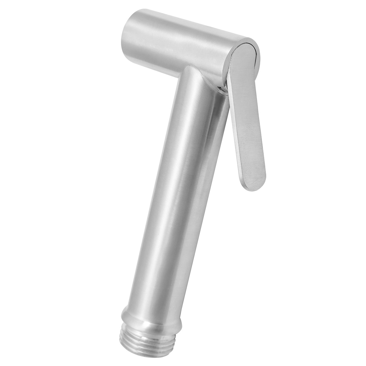 Лійка для біде ручна Ango PB-010150 S.S.304 SATIN 1 режим з кнопкою нержавійка, фото 1