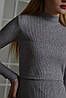 Сукня ангора рубчик для вагітних та годуючих мам сірий (розміри: 42-56), фото 3