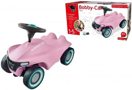 Візок дитячий Big Pink Jeżdzik Pchacz Bobby Car Neo Pink Dla Dzieci 56246