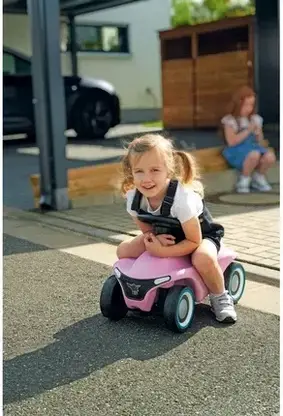 Візок дитячий Big Pink Jeżdzik Pchacz Bobby Car Neo Pink Dla Dzieci 56246, фото 3