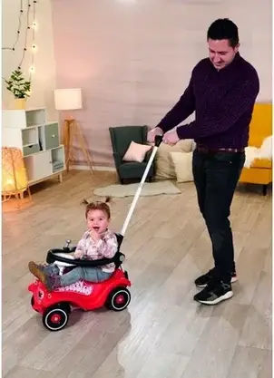 Садова іграшка Big Drążek Do Jeździków Bobby Car Z Oparciem I Zabezpieczeniem 56442, фото 3