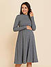 Сукня ангора рубчик для вагітних та годуючих мам сірий (розміри: 42-56), фото 2