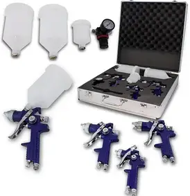 Обладнання для майстерні Eutr Lub 3X Pistolet Lakierniczy Hvlp 1,7 1,4 1,0 Mm Hd16129