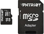 Картка пам'яті PATRIOT 16 GB microSDHC UHS-I + SD adapter PSF16GMCSDHC10