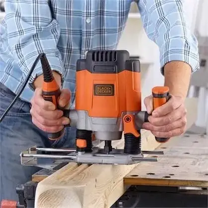 Фрезер Black&Decker Frezarka górnowrzecionowa (KW1200E-QS), фото 4
