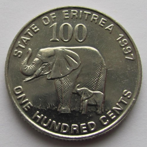 Еритрея 100 центів, 1997 рік №2989