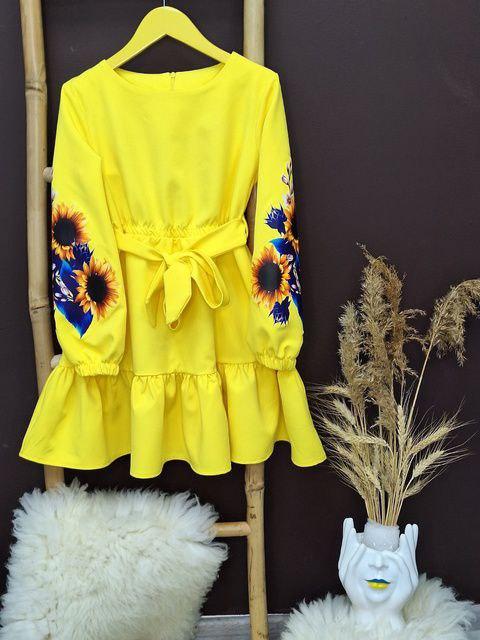 Сукня для дівчинки вишиванка Соломія, розміри 98-164