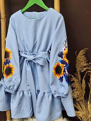 Сукня для дівчинки вишиванка Соломія, розміри 98-164