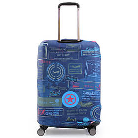 Чохол для валізи Польща середній М (дайвінг) штампи/Fly 841-24