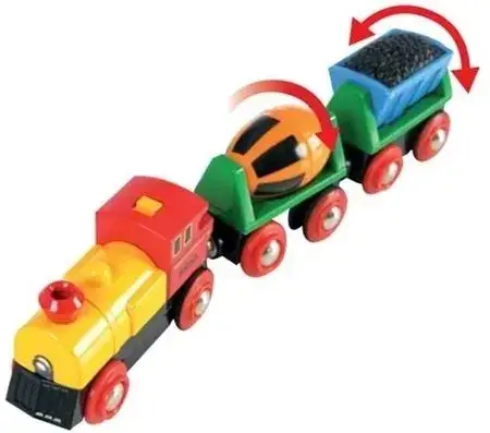 Іграшка Brio World Pociąg na Baterie z Betoniarką, фото 6