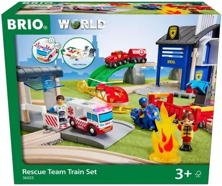 Іграшка Brio Trains & Vehicles Deluxe Straż Pożarna I Policja 36025