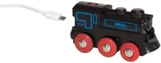 Іграшка Brio Black lokomotywa z mini USB (33599), фото 1
