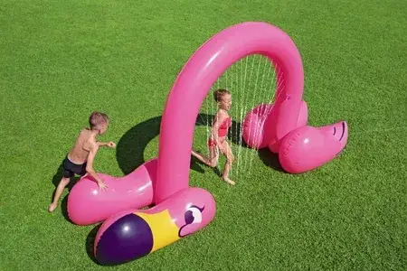 Водяна іграшка Bestway 52382 Wielka Bramka Spryskiwacz Ogrodowy Flaming 3.40Mx1.10Mx1.93M, фото 6