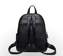 Жіночий рюкзак еко-шкіра 1157 Black, фото 6