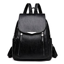 Жіночий рюкзак еко-шкіра Black 1129