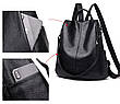 Жіночий рюкзак еко-шкіра 1208 Black, фото 7