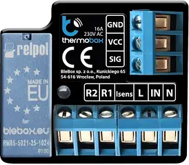 Регулятор обігріву Blebox thermoBox Bezprzewodowy termostat 230V
